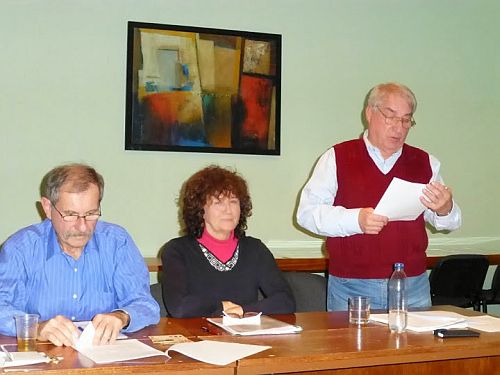 Dr. Emil Petersk predna sprvu o cinnosti za rok 2014